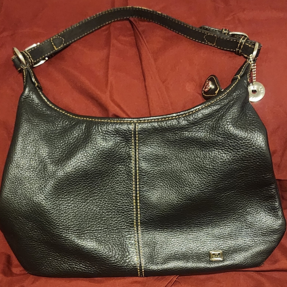 The Sak Black Leather Hobo Bag
